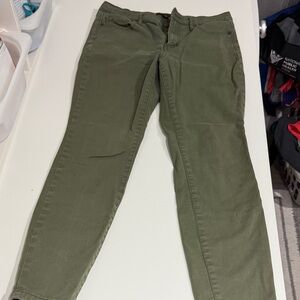 Banana Republic Sage Green Skinny Fit Pants